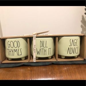 Rae Dunn Small Herbs Planter Set🍃🌱